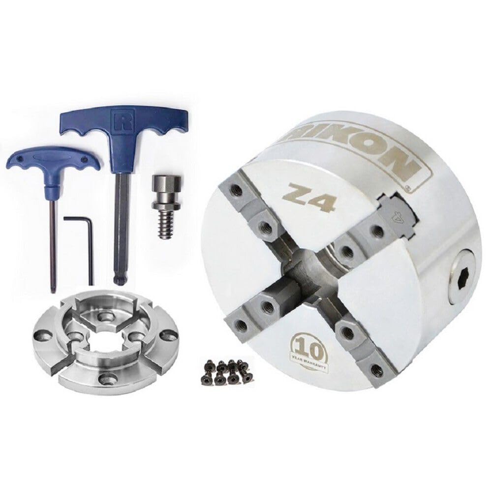 Direct Thread Lathe Chuck - 4 Jaw Z4 by RIKON - Amazon.com